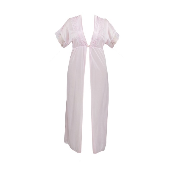 Vintage Lingerie Pastel Pink 1980’s Dressing Gown - Picture 1 of 4